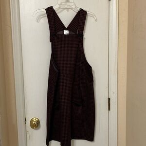 Rachel XL Rory Red Plaid Overall Dress